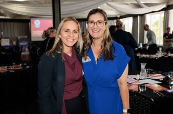Lizzy with another lady at the Mackay Region Chamber AGM